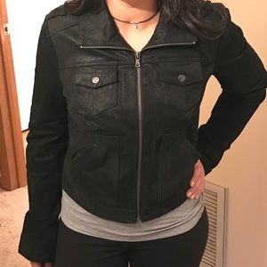 Levi's genuine black untreated leather jacket