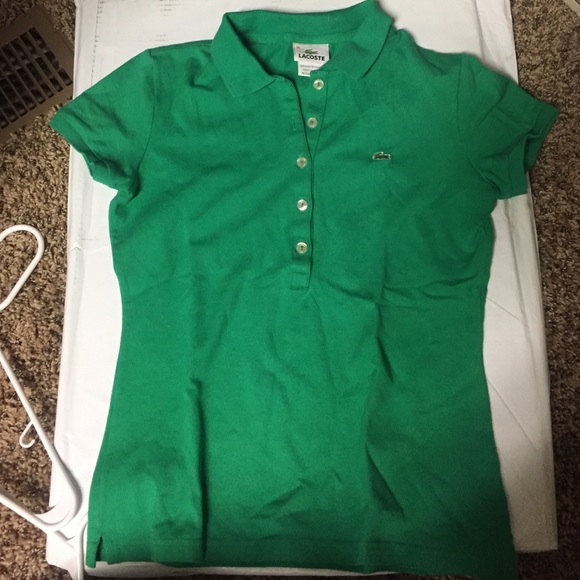 Brand new green Lacoste polo