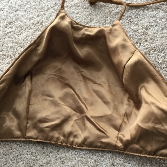 Tiny Suede Top Camel Color - image 3
