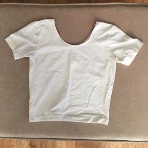 American Apparel White Crop Top