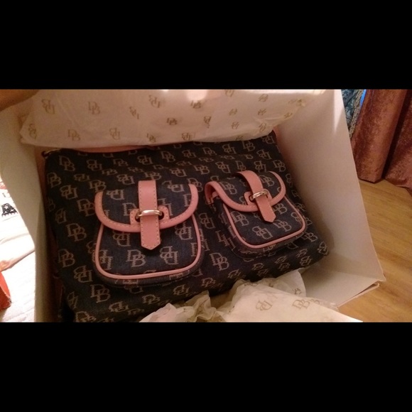 Dooney & Bourke, baby pink and denim
