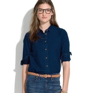 Madewell Indigo Denim Collared Shirt
