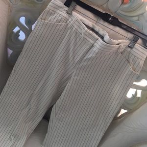 Work, dress/casual pants. Pinstripe pants. Slacks.