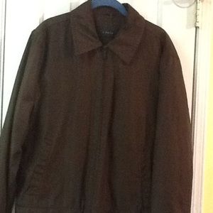 Men's Brown Zipped Jacket Size Med