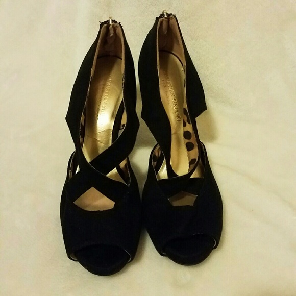 Christian Siriano black heels