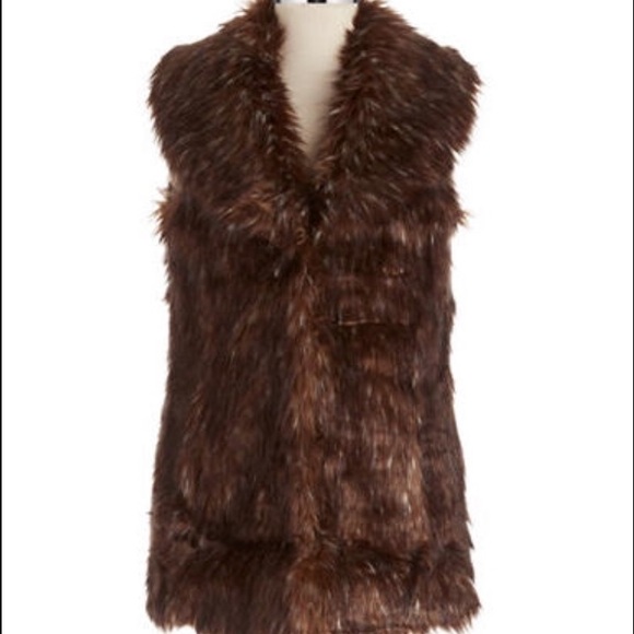 Noriko Faux Fur Vest (worn once)