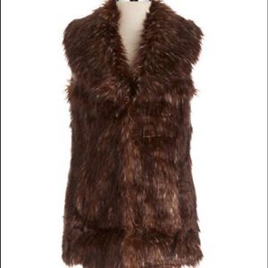 Noriko Faux Fur Vest (worn once)