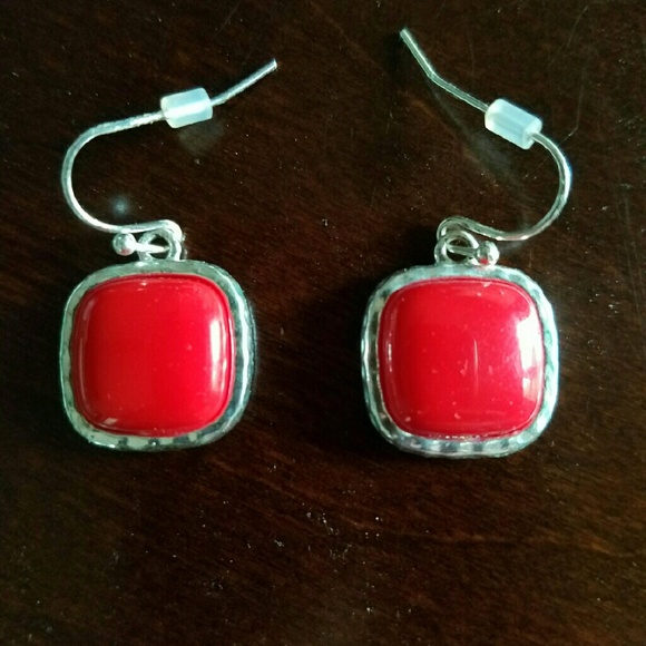 Red earrings