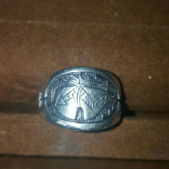Native American men's ring SILVER