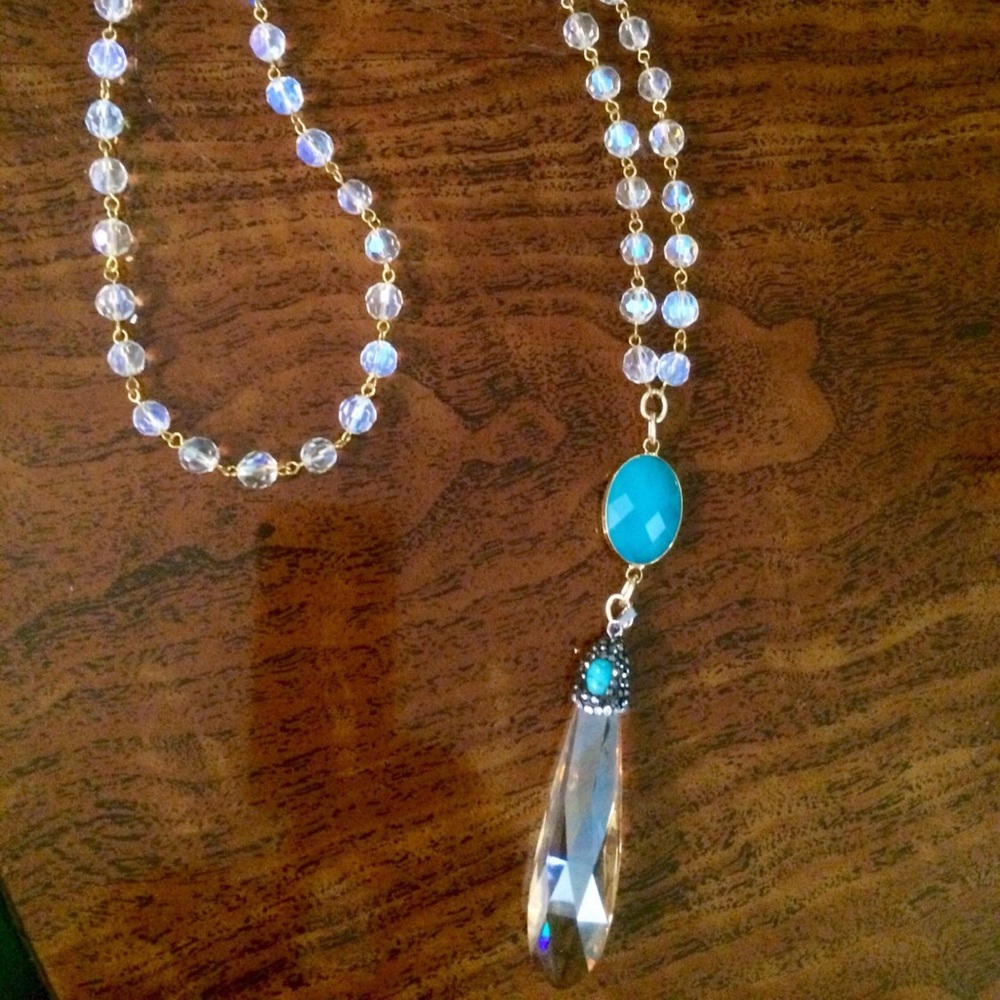 ⚜Blue Crystal⚜Pendant Necklace⚜