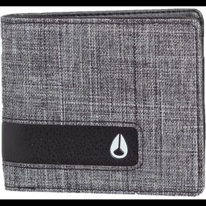 Nixon gray show off bifold wallet