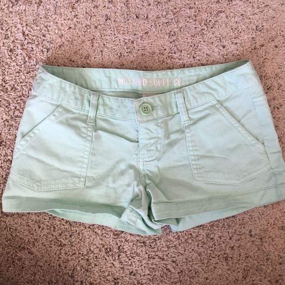 Light green shorts
