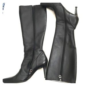 Salvatore Ferragamo tall black boots