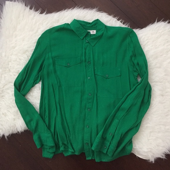 Deep Green Button Down - image 2