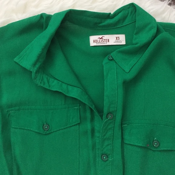Deep Green Button Down - image 3