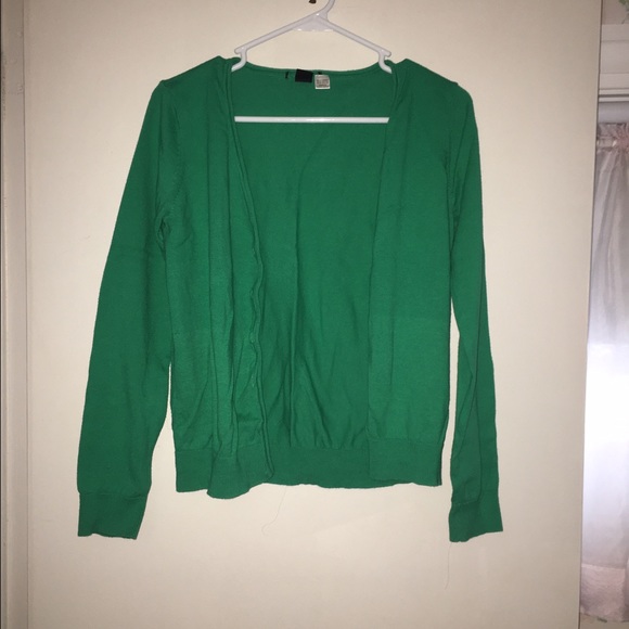 Green cotton Cardigan
