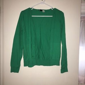 Green cotton Cardigan