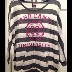 ⤵️HaRD CaNDY Dolman Striped Shirt ~ XXL (19) ~ GUC