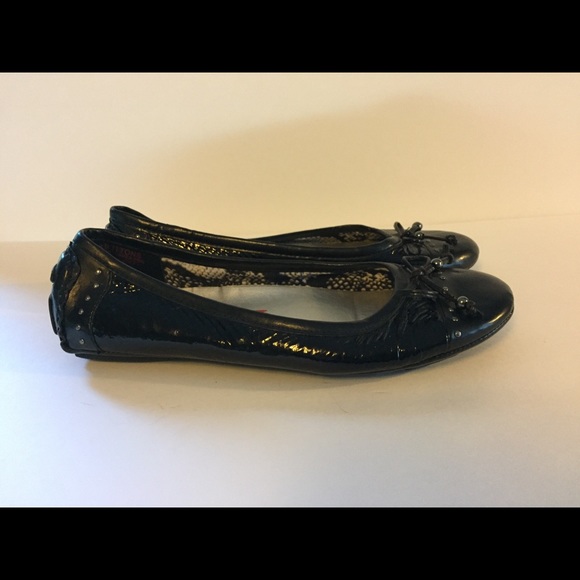 Anne Klein Black Ballet Flats