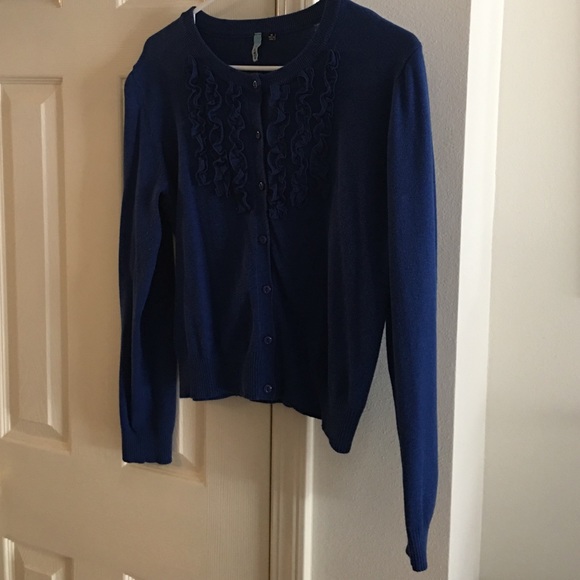 Blue Embellished Cardigan - Picture 2 of 2