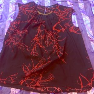 Black & red blouse