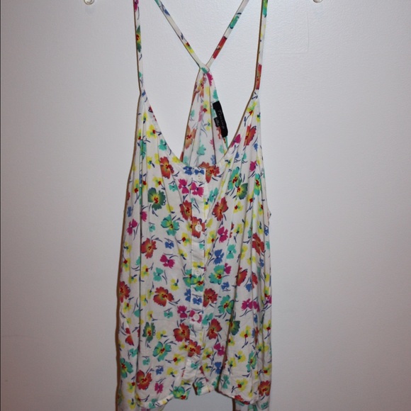 Flowy floral tank top