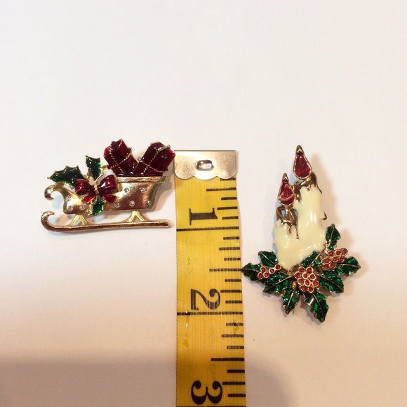Vintage Christmas Brooches. Set of 2. - Picture 3 of 4