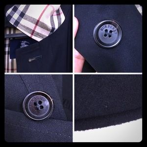 Authentic Burberry Men's 44 L T Black Trench