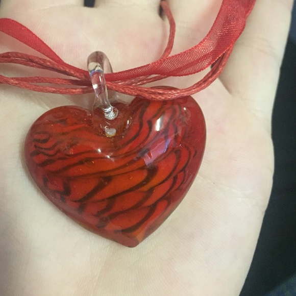 Glass Heart Necklace