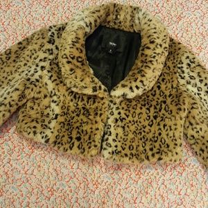 Animal print coat