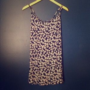 *Brand New* Lace-up Back Floral Mini Sun Dress