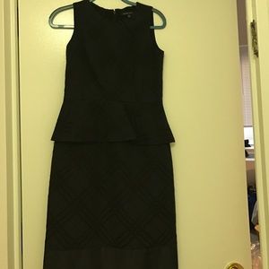 Peplum black dress