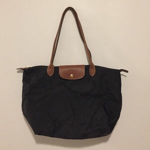 Longchamp 'Large Le Pliage' Tote in black