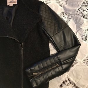 Forever 21 faux leather sleeve jacket