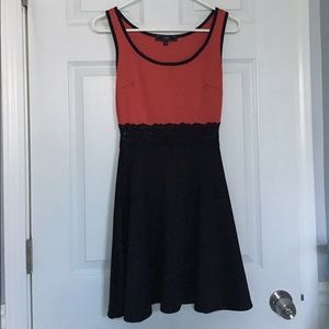 Red and Black Dress