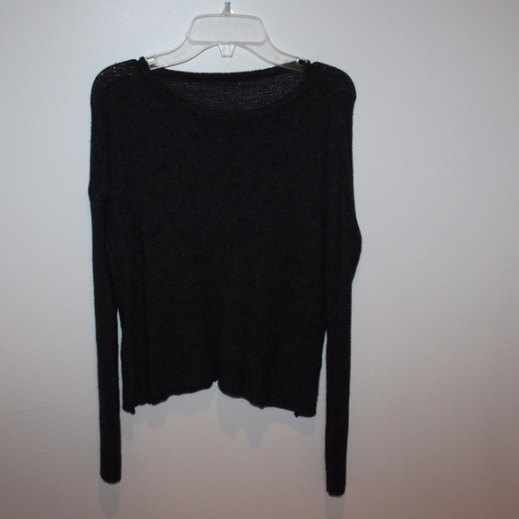 Gray cropped sweater