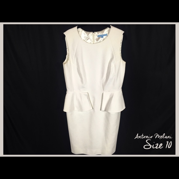 White peplum dress from Antonio Melani