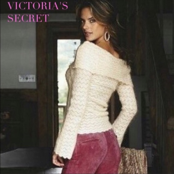 Moda International Sweaters - Victoria's Secret mohair off the shoulder sweater