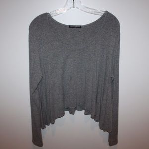 Cropped flowy sweater