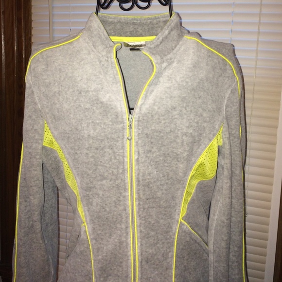 Express gray velour zip up size m