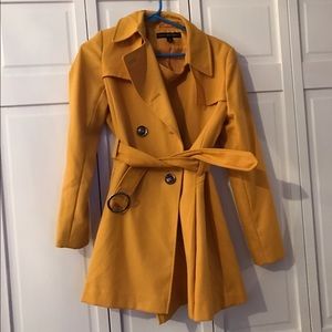 Via Spiga Nordstrom coat jacket gold trench