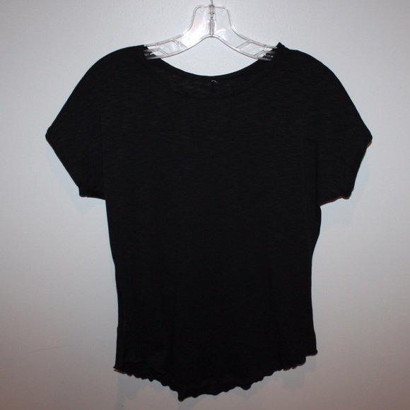 Black Scoop neck T-Shirt
