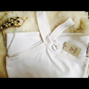Guess top white