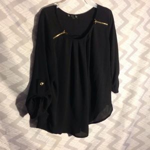 NEVER BEFORE USED black blouse