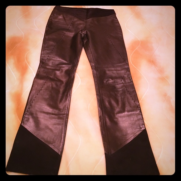 Gianfranco Ferre Pants - GF Ferre leather suede  pants