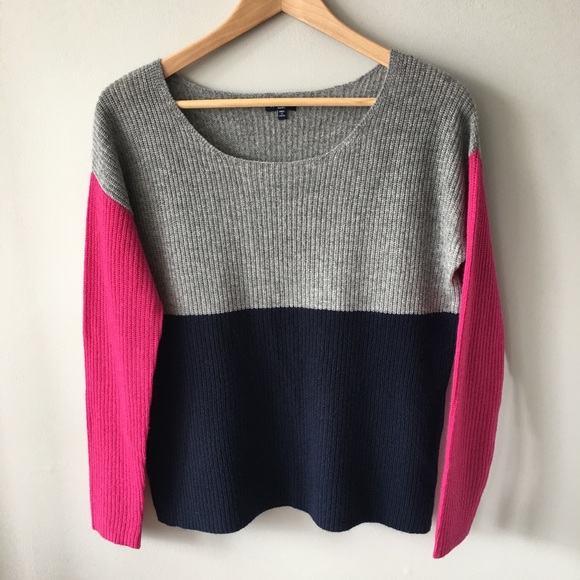 Splendid Sweaters - Splendid Cashmere Colorblock Pullover