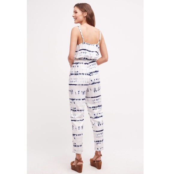 Shibori Surplice Jumpsuit - Picture 2 of 3