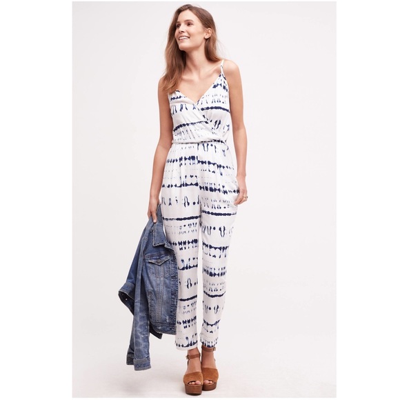 Shibori Surplice Jumpsuit - Picture 3 of 3