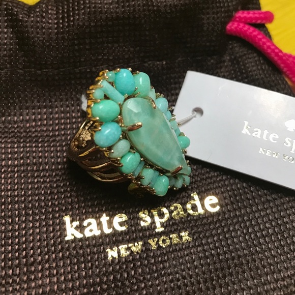 Kate Spade Seastone Sparkle Ring - Sz. 6