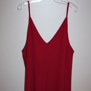 Red shift dress